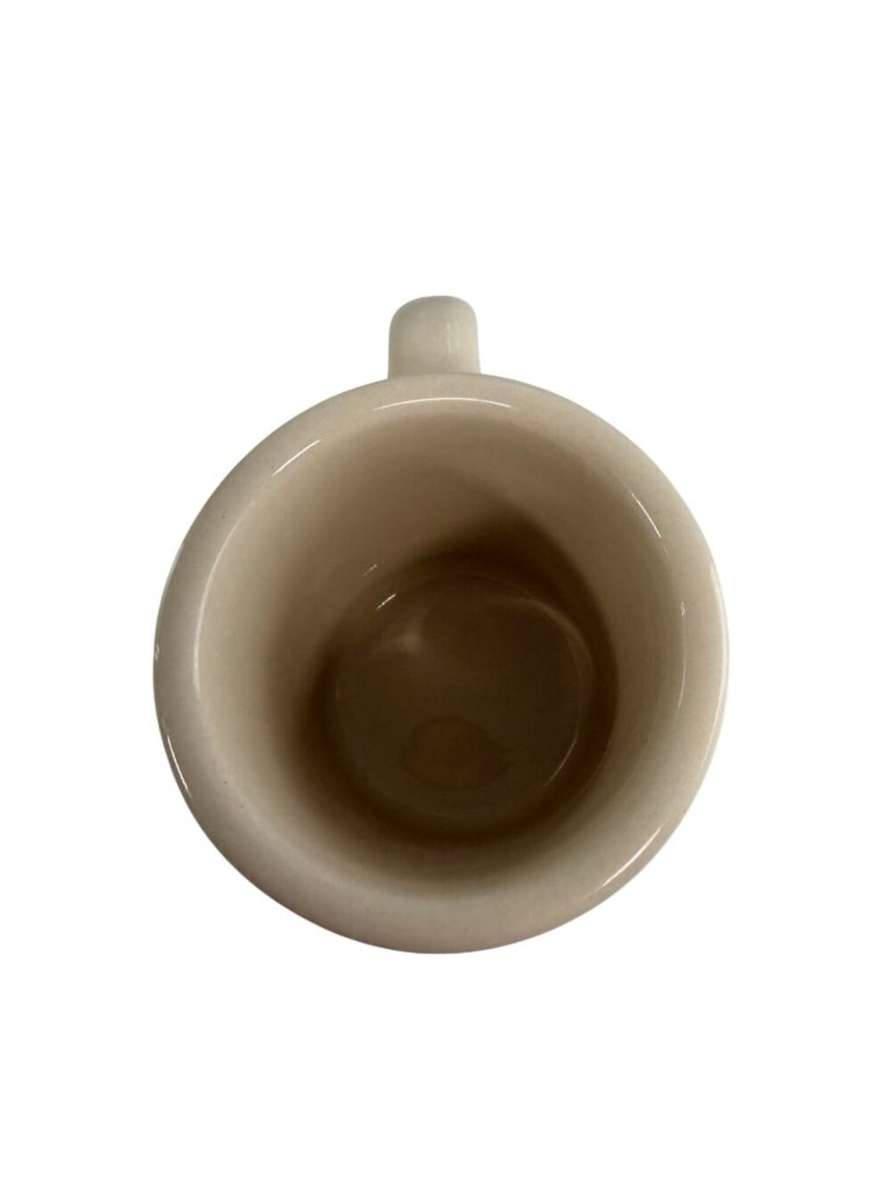 Vintage Barnies Coffee & Tea Co. Beige Ceramic Mug Logo 8oz THICK - Picture 5 of 6